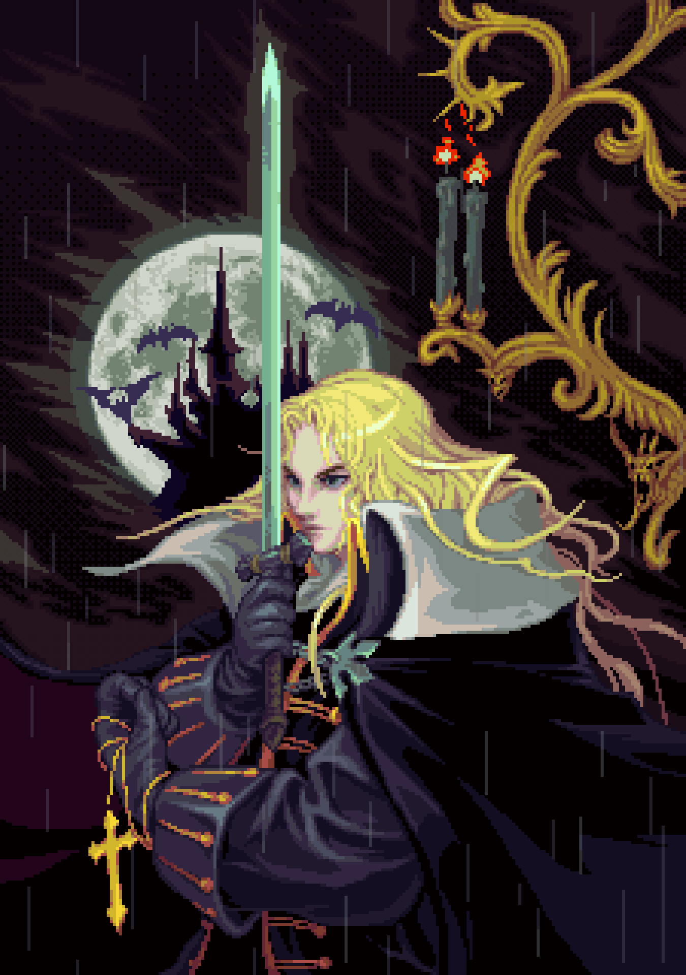 Alucard pixel art